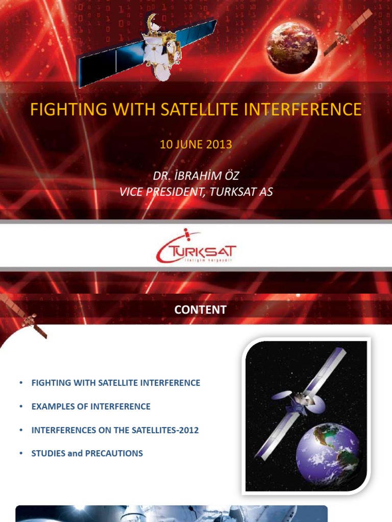Fighting Satellite Interference in Frequency Domain PDF Interference Satellite