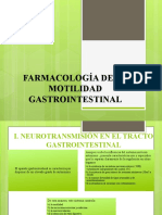 Farmacologia Motilidad Gastro Intestinal