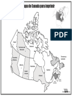 Mapa de Canada Con Nombres para Imprimir