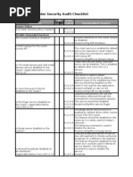 ISO 27001 Router Security Audit Checklist: No Router Policy Ye S