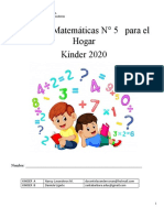 Guía N°5 Kínder MATEMATICA Junio