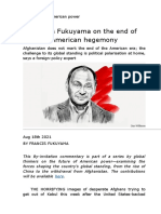 Francis Fukuyama on the end of American hegemony