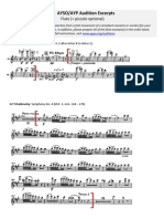 AYSO/AYP Flute Audition Excerpts