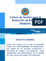 Cultura para La Gestion de Riesgo A Desastre