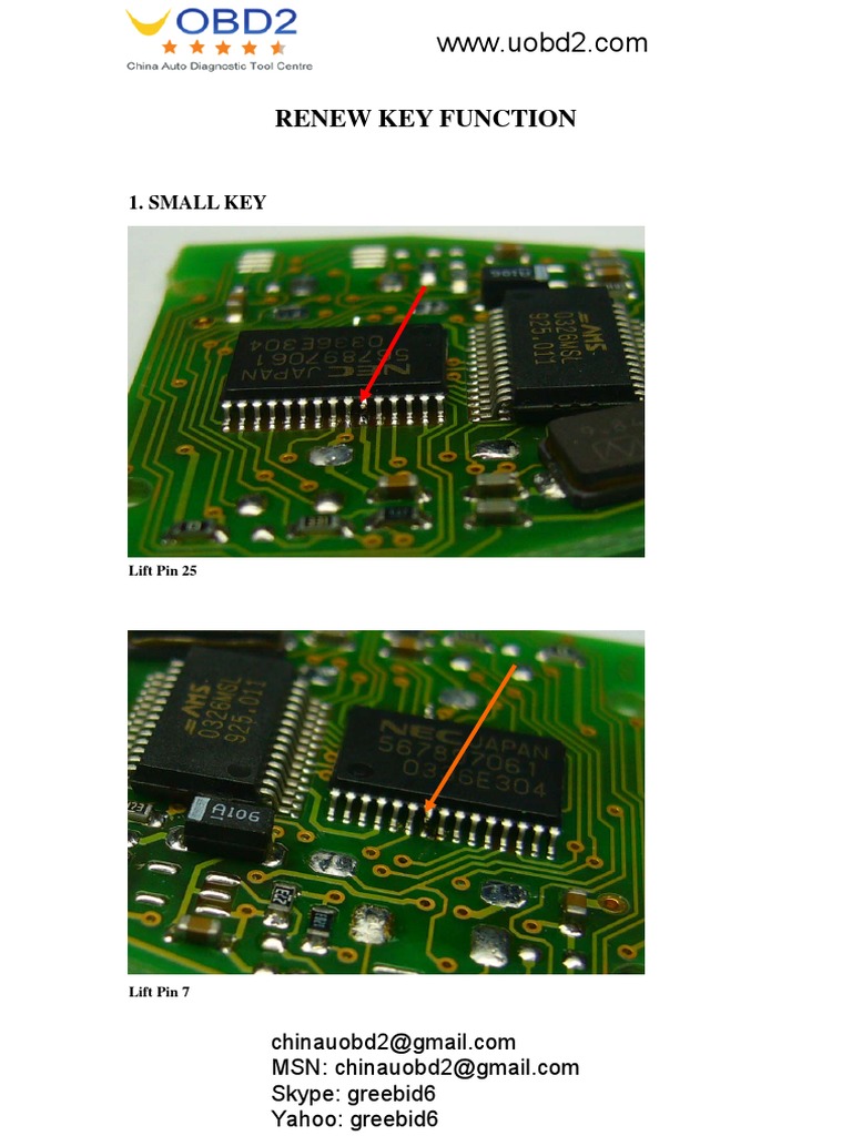 Renewing Key Function Instructions | PDF