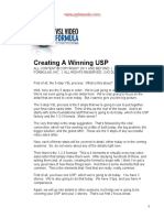 01 Creating A Winning USP