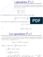 Teoremas y operadores en mecánica cuántica