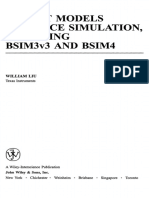 Liu - MOSFET Models For SPICE Simulation Including BSIM3v3 and BSIM4