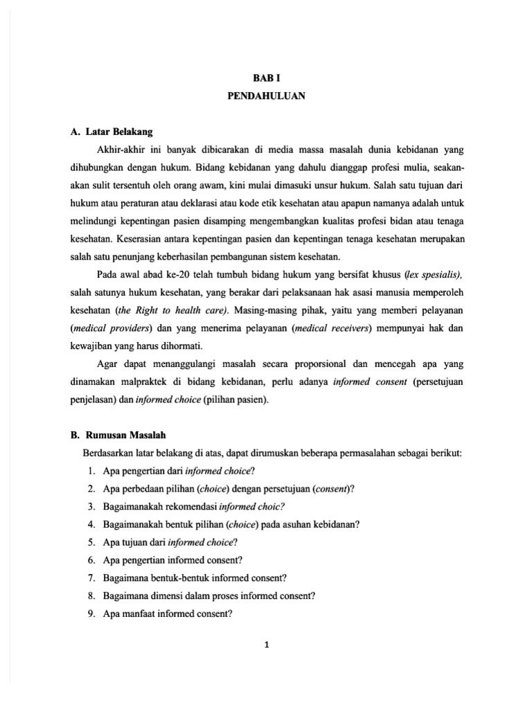 INFORMED CHOICE AND CONSENT IN MIDWIFERY CARE | PDF