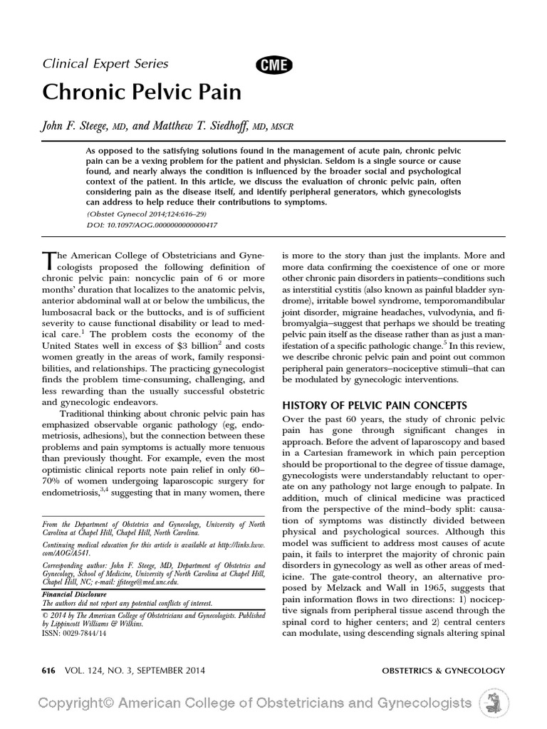 Chronic Pelvic Pain PDF