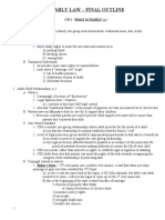 Family Law - Final Outline: CH 1 - What Is Family PG 1