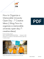 How To Organize A Memorable University Open Day - 7 Creative Ideas - Gumtoo