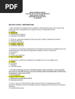 Multiple Choice (Midterm Exam)