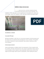 PPR Water Pipe Installation Steps and Process