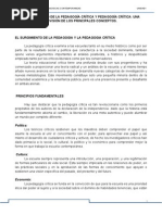 EL SURGIMIENTO DE LA PEDAGOGÍA CRÍTICA Y PEDAGOGÍA CRÍTICA