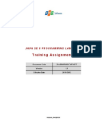 Training Assignments: Java Se 8 Programming Language
