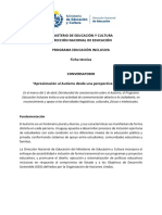 Conversatorio Autismo - Programa