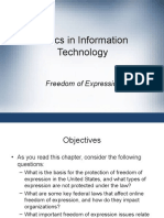 Ethics in Information Technology: Freedom of Expression
