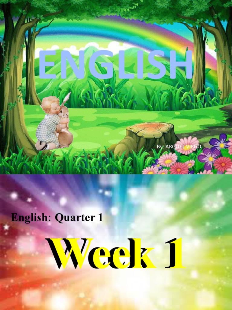 English 4 Q1 Week 1 Activities | PDF | Noun | Plural