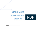 Year 6 Maju PDPR Module Week 39: NAME