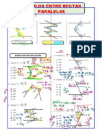 Ejercicios de Ángulos Entre Rectas Paralelas