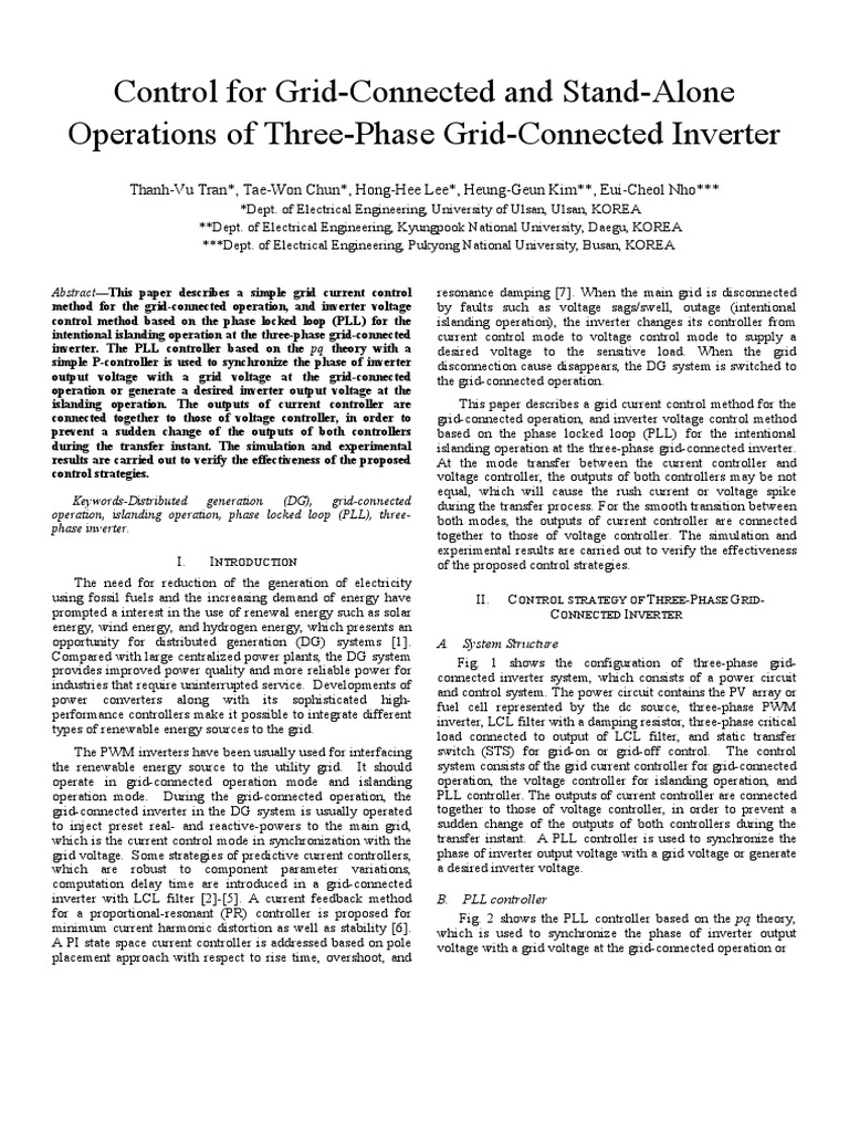 Control For Grid-Connected and Stand-Alone Operations of Three-Phase ...