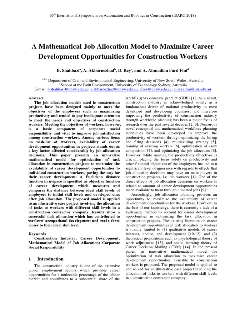 Illustration of Mathematical Psychology In Research Job Search Techniques