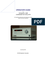 Operator'S Guide: THE Model SG - 3428B Loudspeaker Test Oscillator