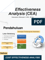 Cost Effectiveness Analysis (CEA) : Gamasiano Alfiansyah, S.KM., M.Kes