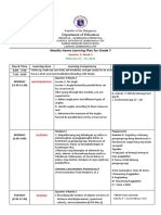 Weekly Home Learning Plan For Grade 7: Department of Education