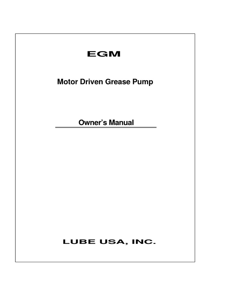Lube Usa, Inc PDF