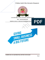 Medium and Small Enterprises Management.