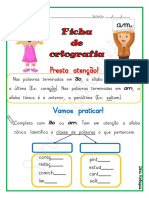 Ficha de Ortografia - Ão Ou Am-1