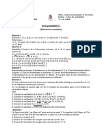 TD 1 (Calcul Des Probabilités)