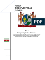 SurinamePolicy Development Plan2017 2021 PartI