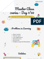 AI Master Class Series - Day 1/30: Overview of AI - Create Your Own Chatbot