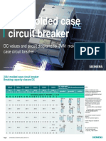 DC Values and Circuit Diagrams For 3VA1 Molded Case Circuit Breaker