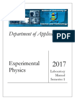Experiments - Manual - Part I - Semester - 1
