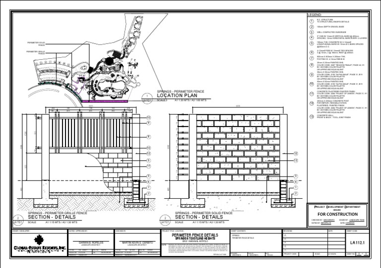 Location Plan: Perimeter Fence Details | PDF | Economic Sectors