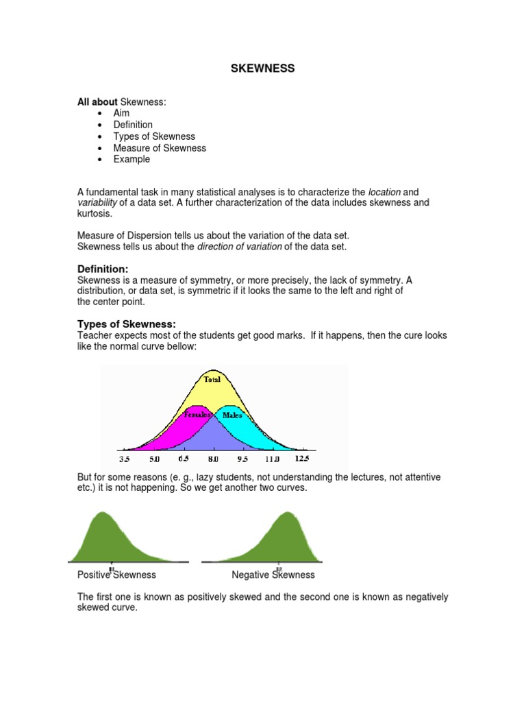 Understanding Skewness and Kurtosis | PDF | Skewness | Statistical Theory