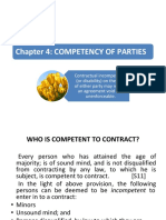 Chapter 4: Competency of Parties