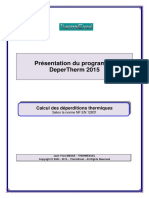 ThermExcel - Programme DeperTherm 2015 - 2