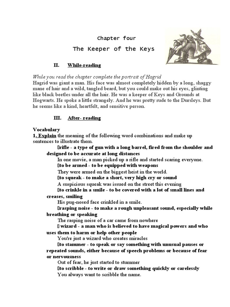 Harry Potter Chapter 4 Tasks | PDF