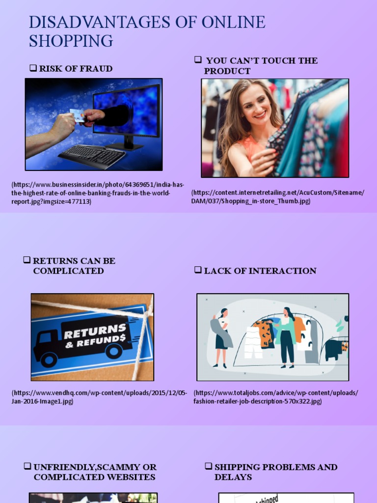 Disadvantages Of Online Shopping Risk Of Fraud You Can T Touch The PDF