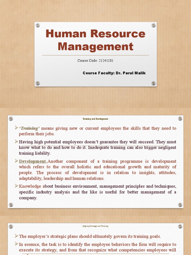 Training and Development Strategies | PDF | Strategic Management ...