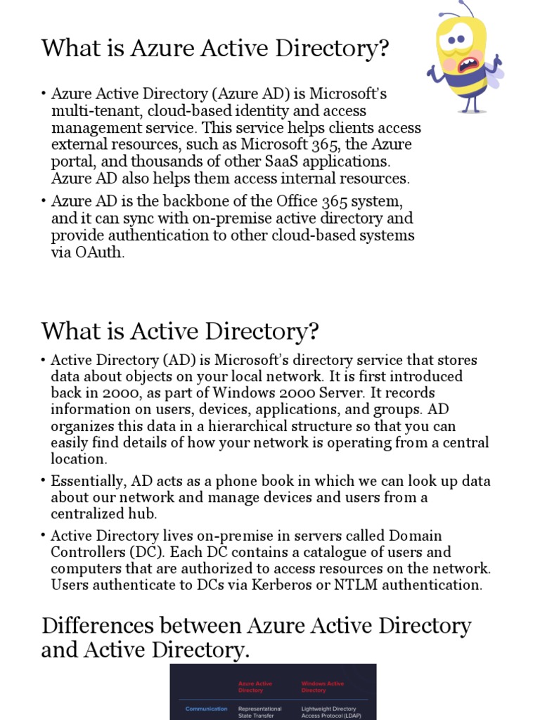 Azure AD vs Active Directory Explained | PDF