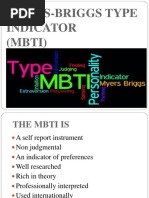 Myers-Briggs Type Indicator (MBTI)