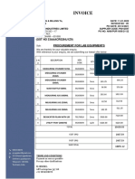 Invoice: (GST NO 33AAACR5284J1Z9) Procurement For Lab Equipments