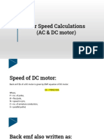 Motor Speed Calculations