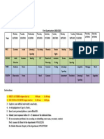 Morning Studies 1st Exams Timetable